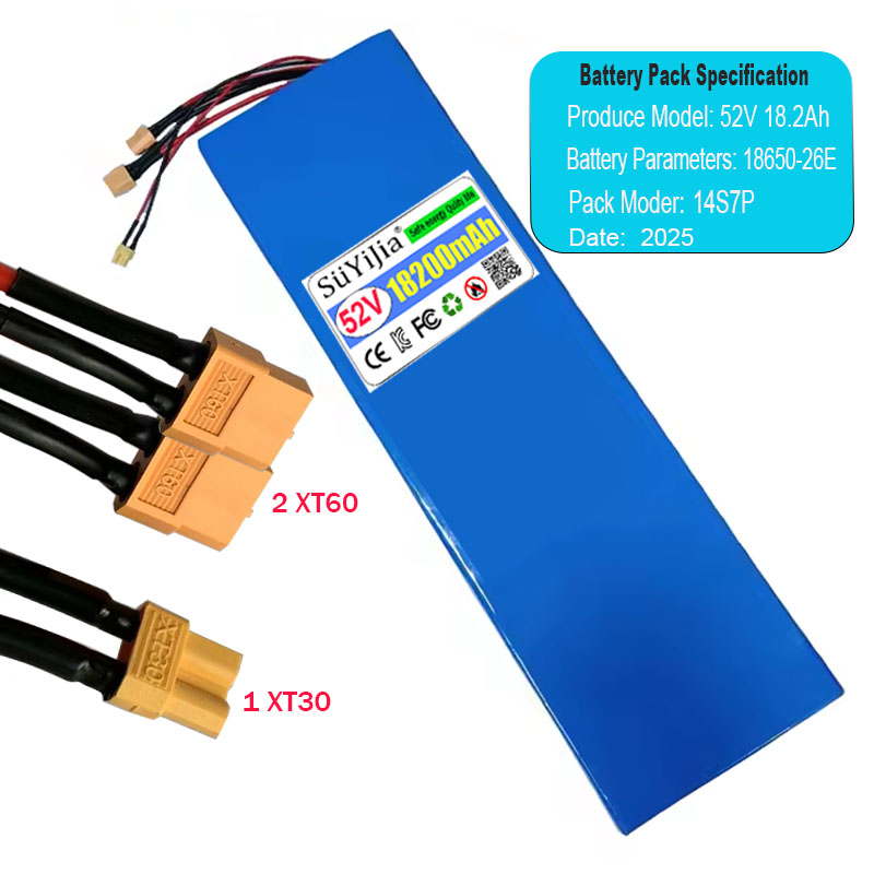 60V 30Ah Electric Scooter Battery - Новая литиевая батарея 14S7P 18650-26E 52