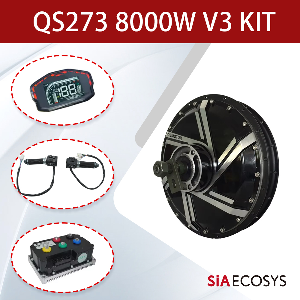 Qs273 Hub Motor 8000W 72V - Комплект мотор-колеса QSMOTOR QS273 V3 8000W